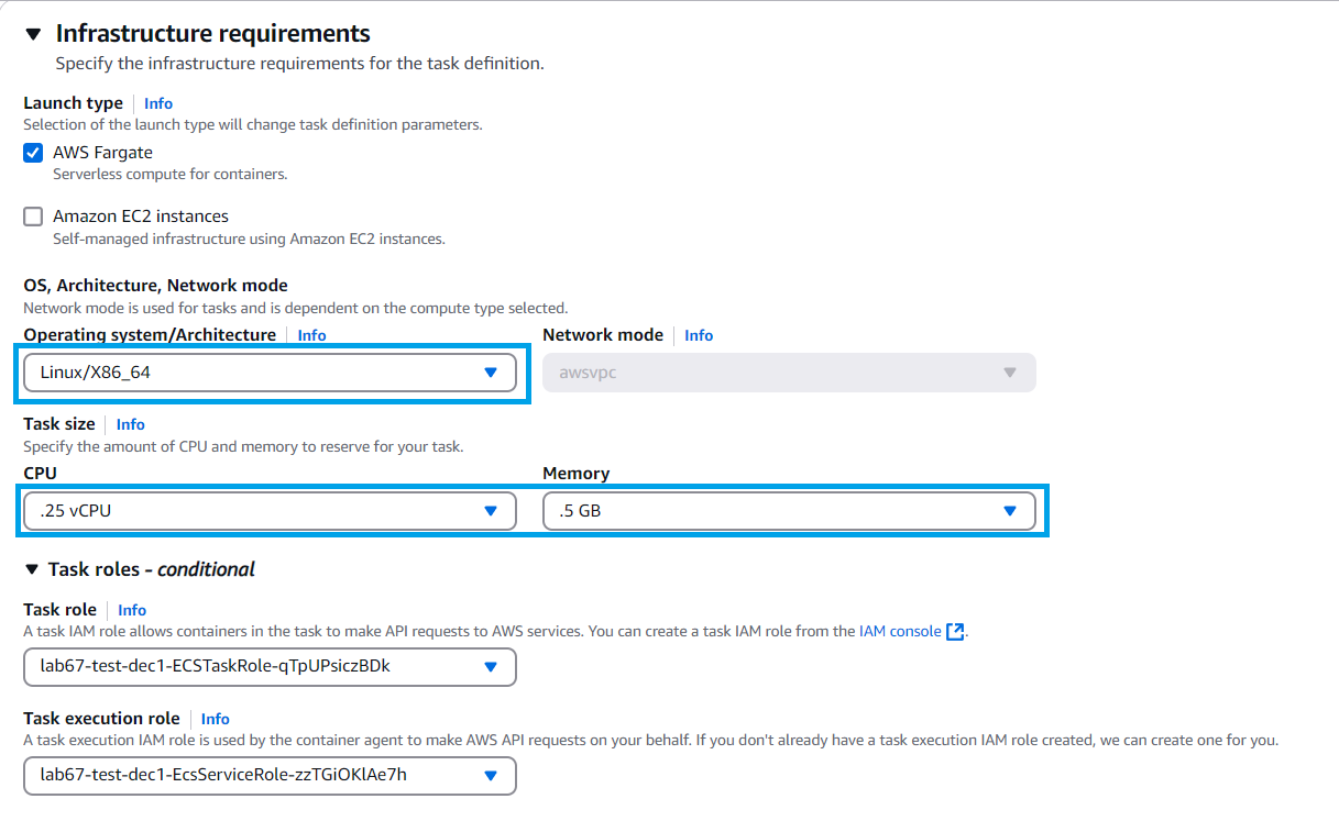 Deploy the container using AWS Fargate