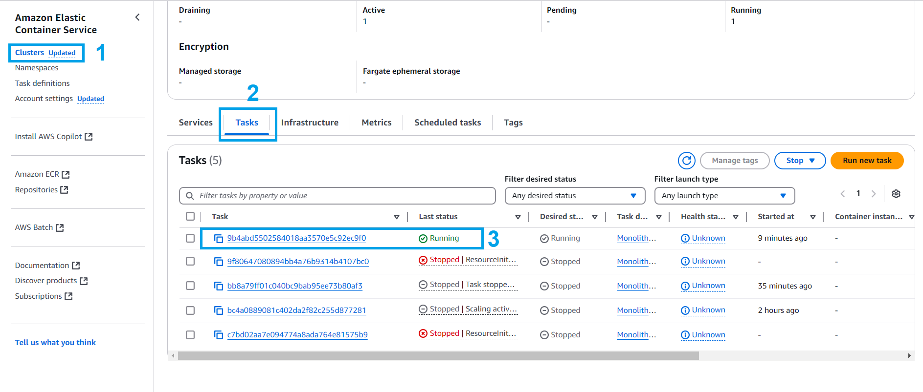 Deploy the container using AWS Fargate