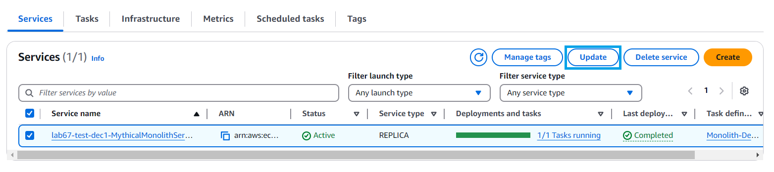 Deploy the container using AWS Fargate