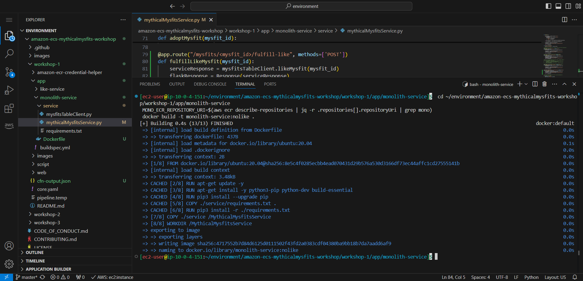 Microservices with AWS Fargate