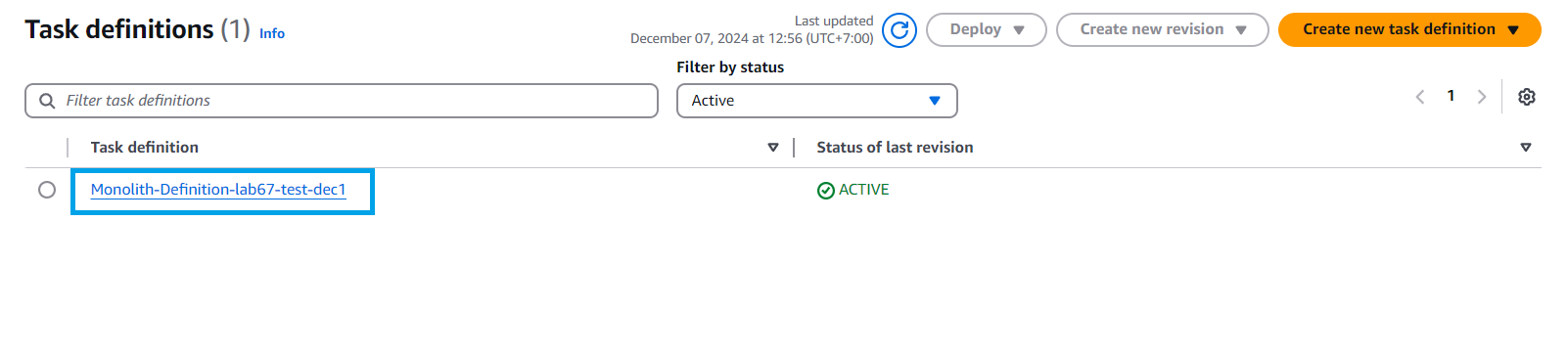 Microservices with AWS Fargate