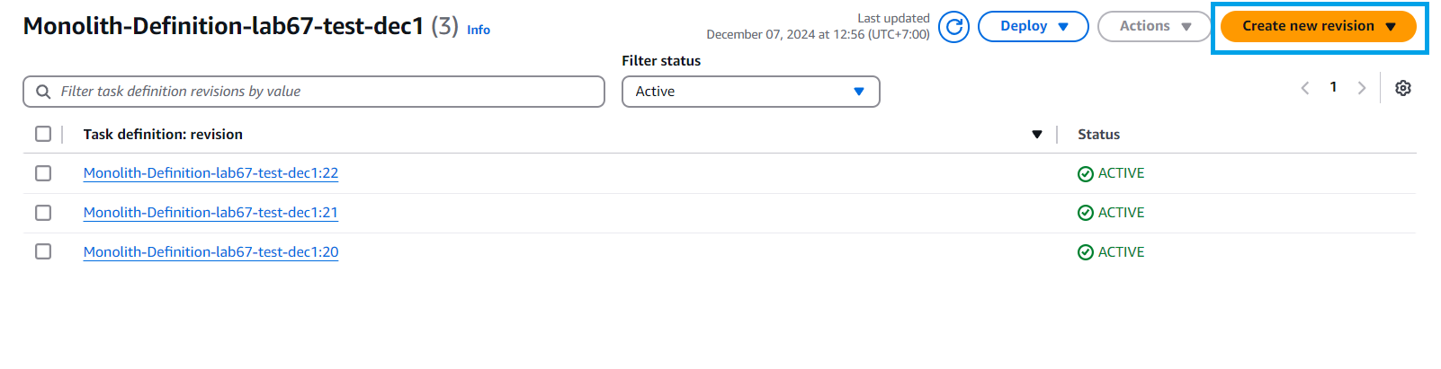 Microservices with AWS Fargate