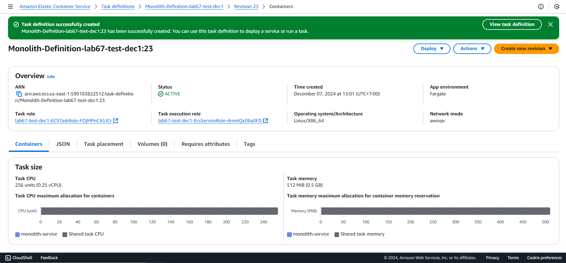 Microservices with AWS Fargate