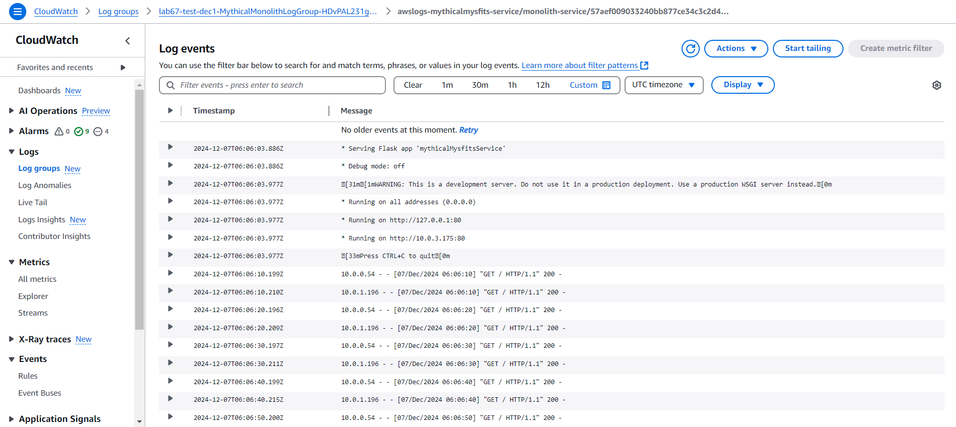 Microservices with AWS Fargate