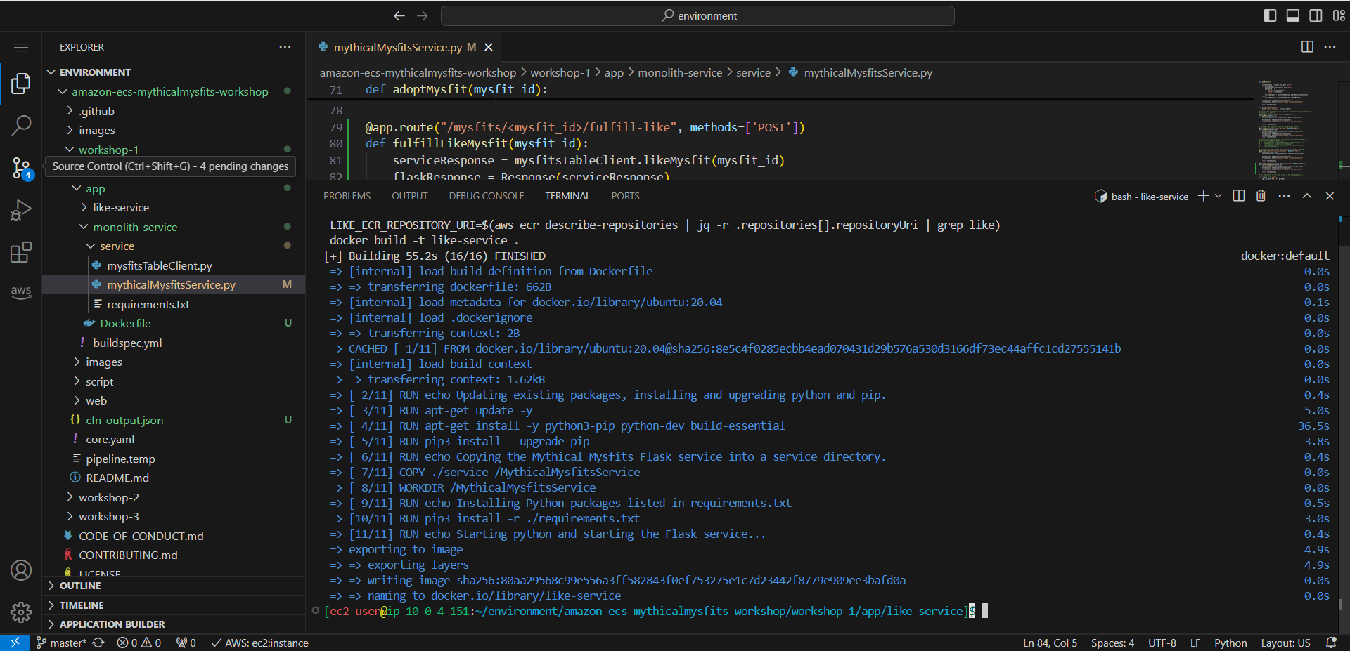 Microservices with AWS Fargate
