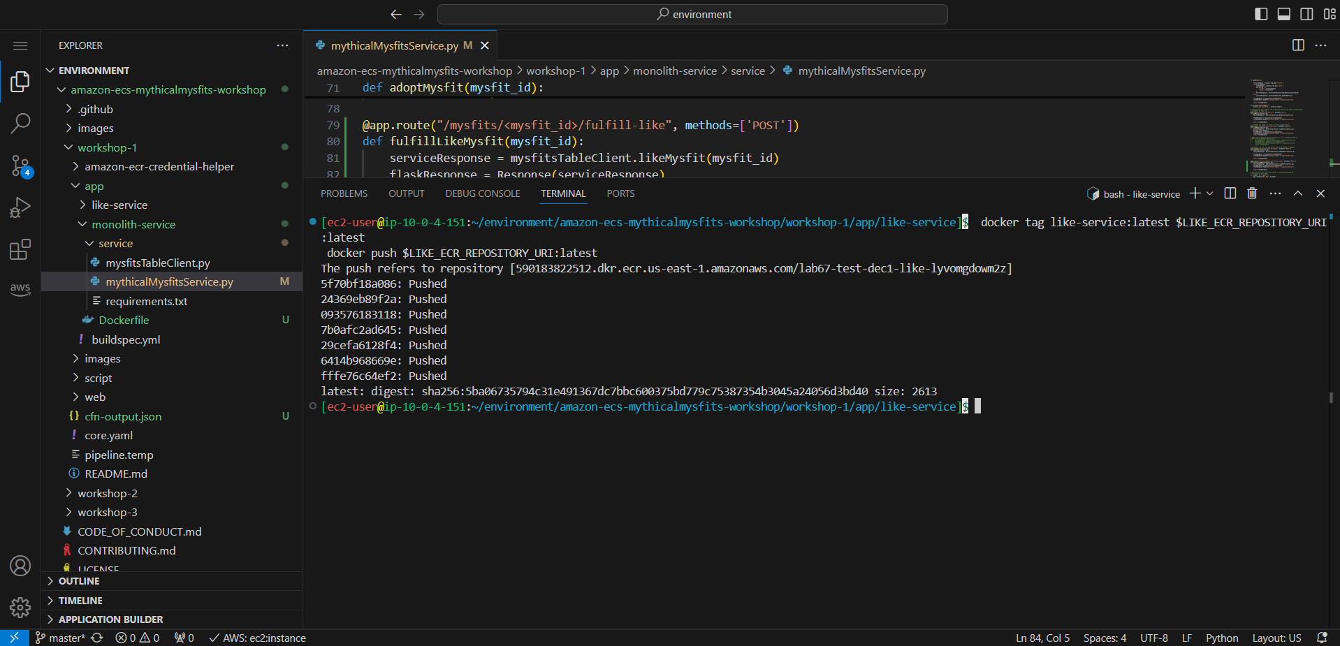 Microservices with AWS Fargate
