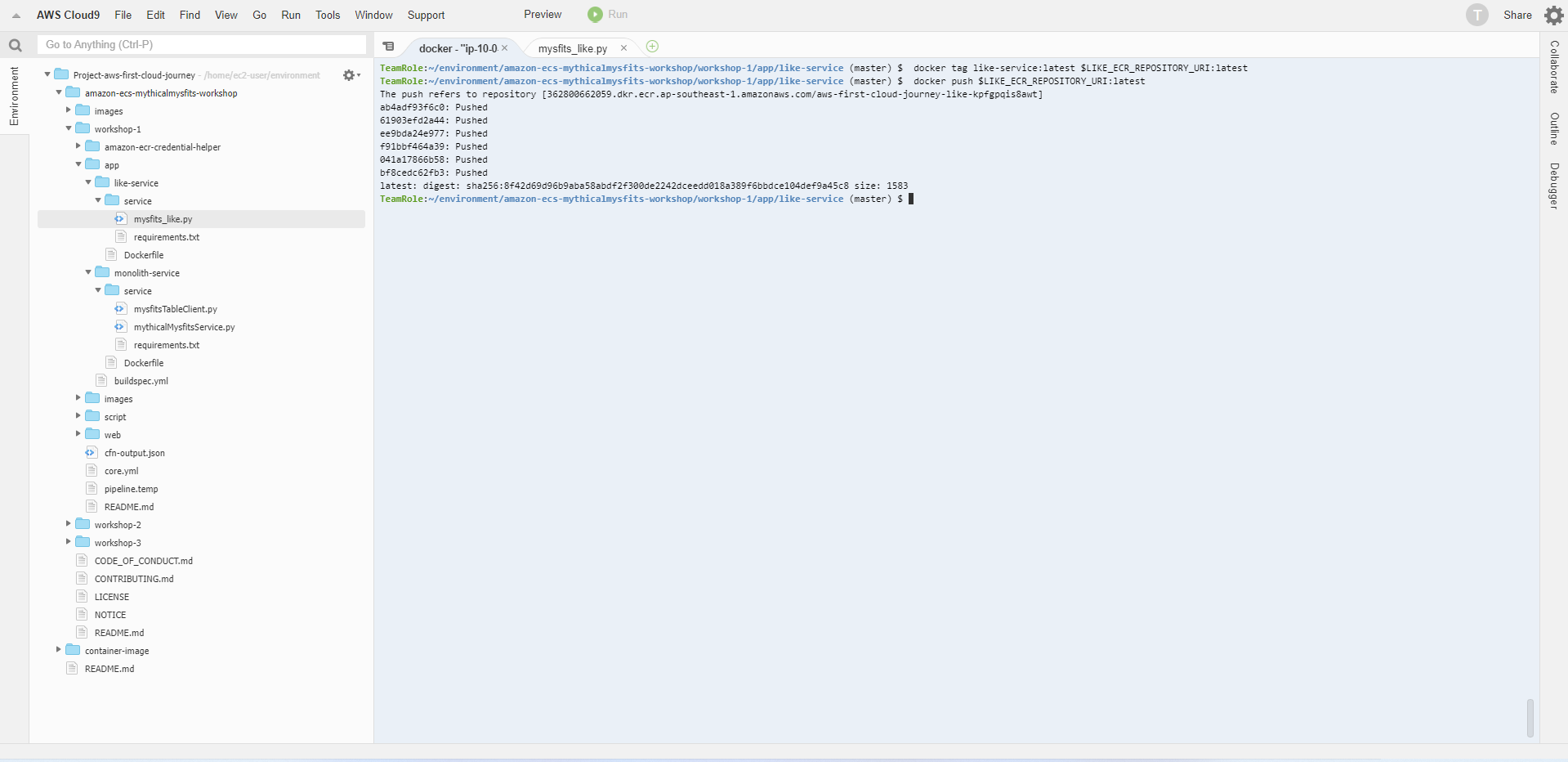 Microservices with AWS Fargate