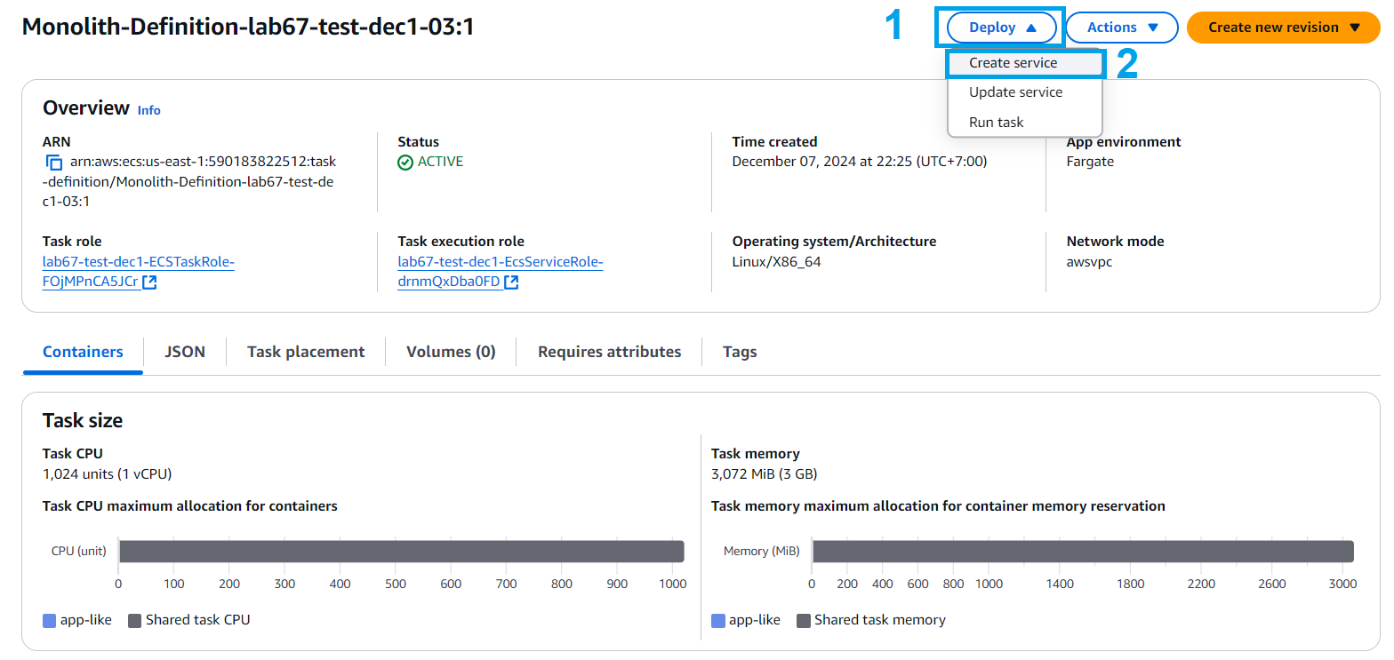 Microservices with AWS Fargate