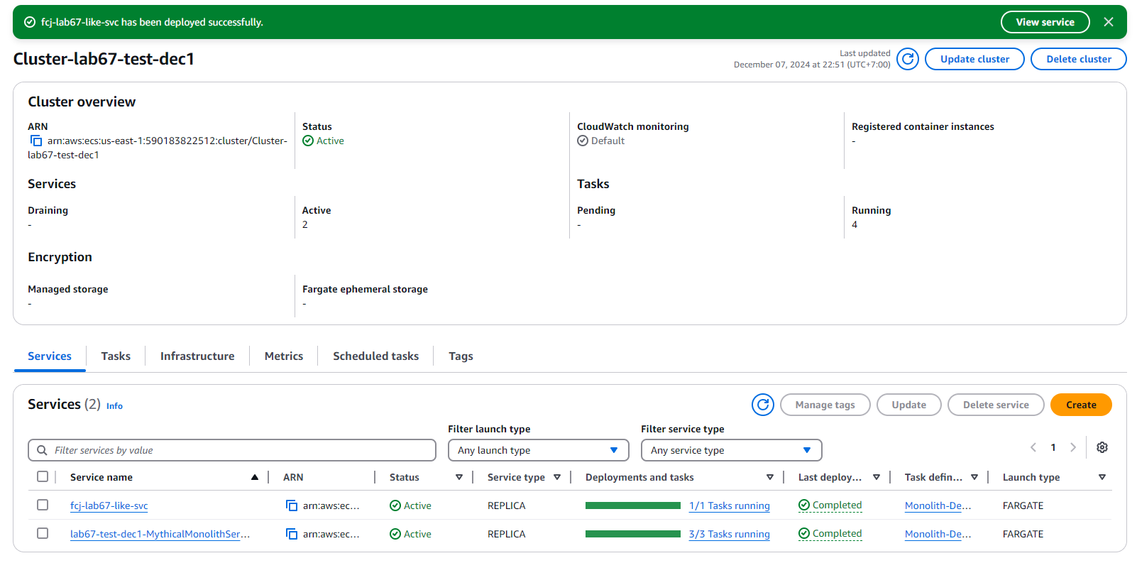  Microservices with AWS Fargate