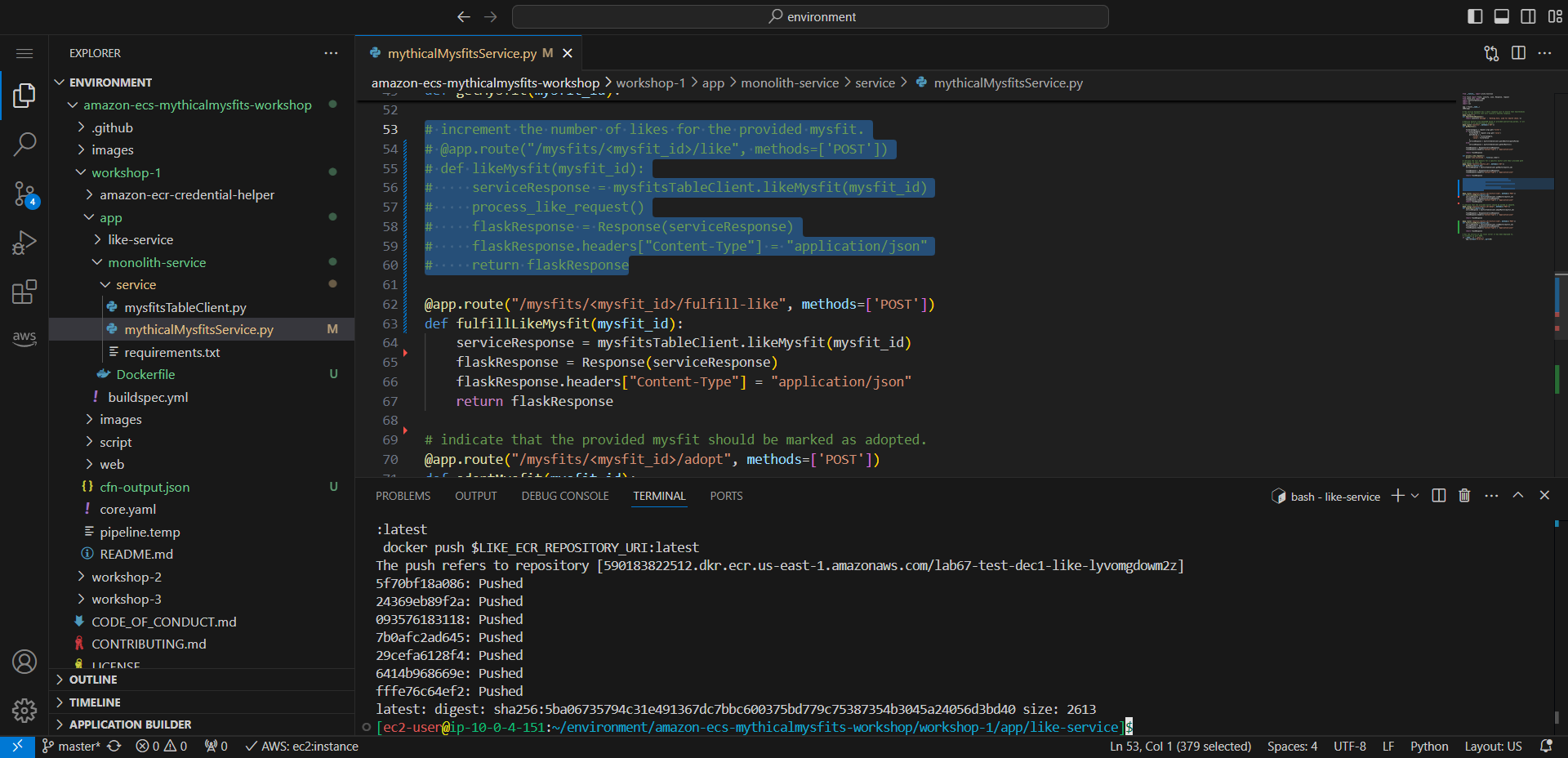 Microservices with AWS Fargate